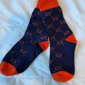 Blue and Orange Socks